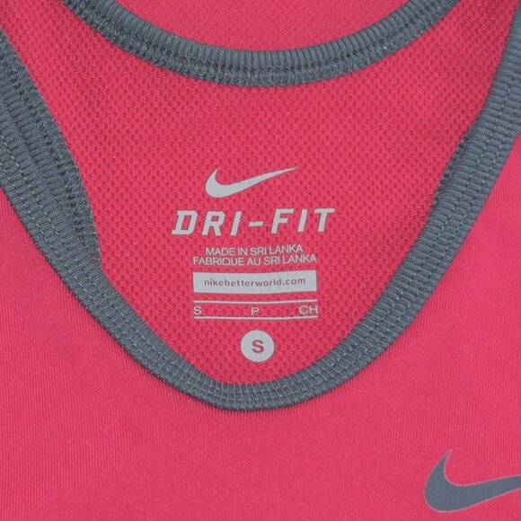 5/$35 Nike Dri-Fit Rose Colored With Gray Trim Tank Top - Picture 6 of 7